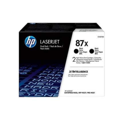 Toner hp 87x negro dual pack