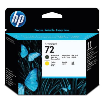 Cabezal hp lf de impresi&oacute;n 72 color negro mate-amarillo