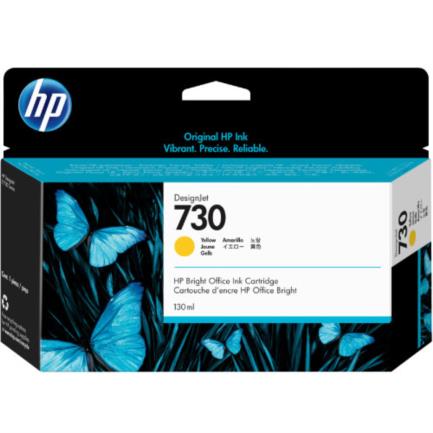 Tinta hp designjet 730 130ml color amarillo