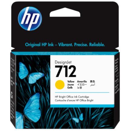 Tinta hp lf designjet 712 29ml color amarillo
