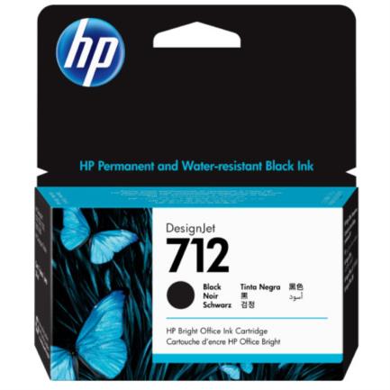 Tinta hp lf designjet 712 38ml color negro