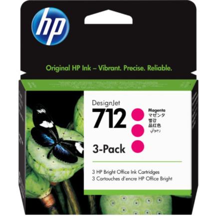 Tinta hp lf designjet 712 3 pack 29ml color magenta