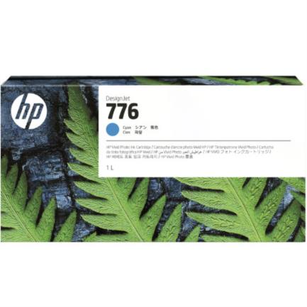 Tinta hp lf 776 1l color cian