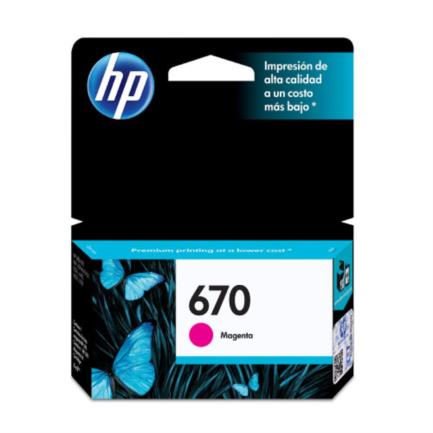Tinta hp 670 magenta
