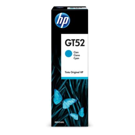 Botella tinta hp gt52 cian