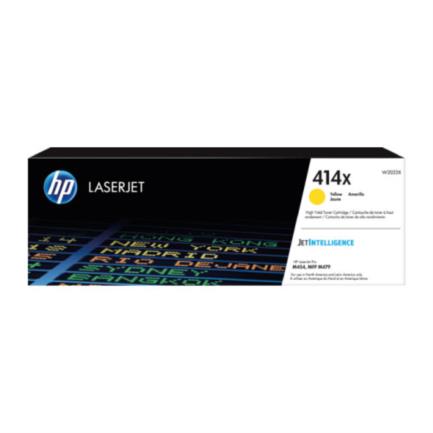 Toner hp 414x amarillo original laserjet alto rendimiento