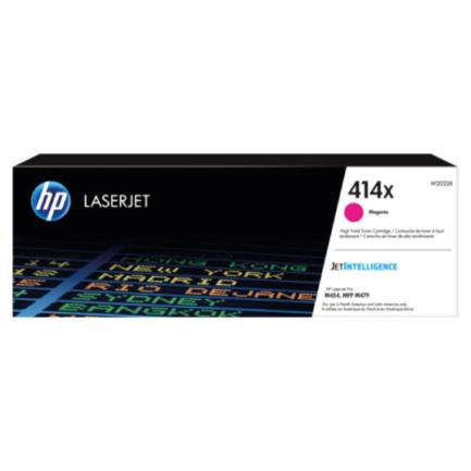 Toner hp 414x magenta original laserjet alto rendimiento