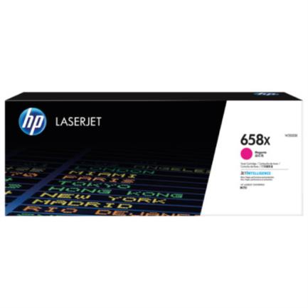 Toner hp 658x magenta original laserjet alto rendimiento