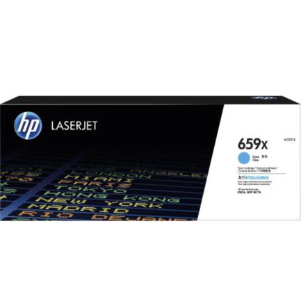 T&oacute;ner hp laserjet 659x alto rendimiento color cian