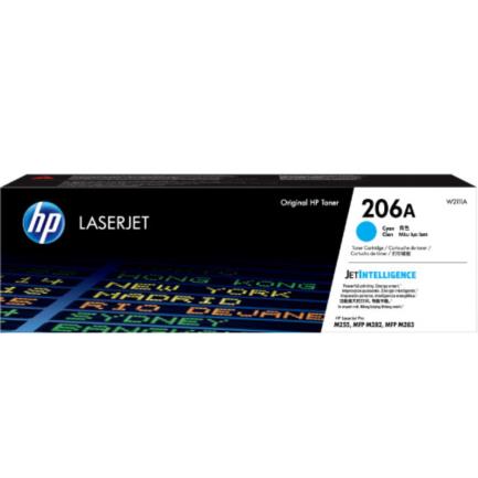 Toner hp laserjet 206a original color cian.