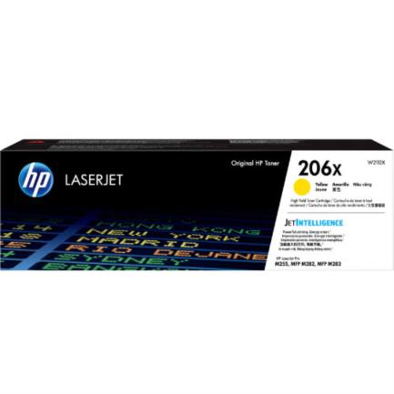 Toner hp laserjet 206x original color amarillo.