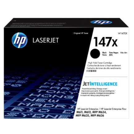 Tóner hp original laserjet 147x alto rendimiento 25.2k páginas color negro