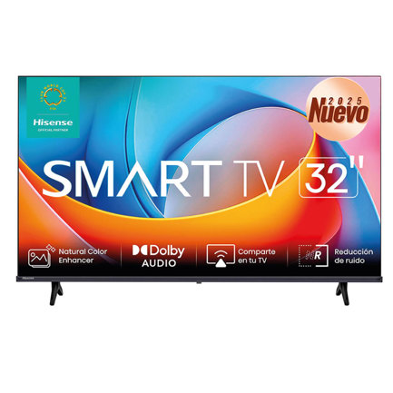 Televisor hisense 32 pulgadas a4kv smart tv hd resoluci&oacute;n 1366x768 wifi/hdmi/usb full array