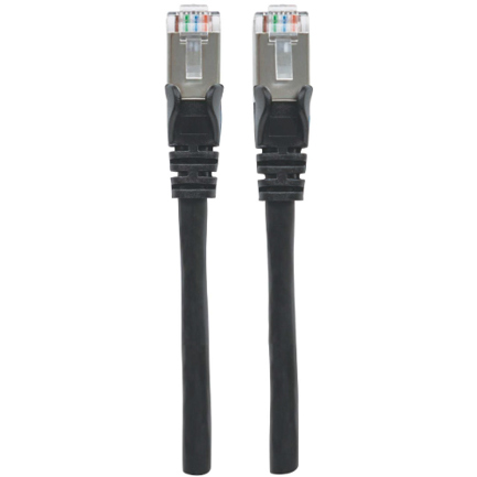 Cable intellinet patch cat 6a  7.6m(25.0f) s/ftp negro