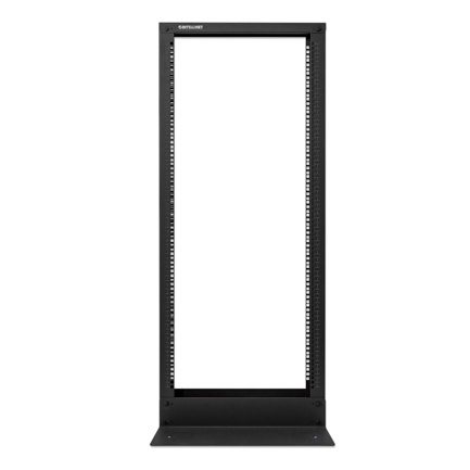Rack intellinet de dos postes 19" 26u est&aacute;ndar desarmado flactpack color negro