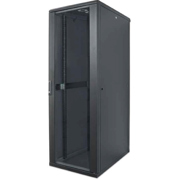 GABINETE INTELLINET 19" RACK CERRADO 22U PUERTA CRISTAL FLATPACK COLOR NEGRO - Vista 12