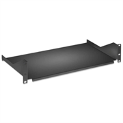 Charola rack intellinet fija 19" 2u sólida 40cm color negro