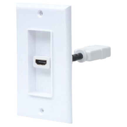 Cople intellinet hdmi con faceplate 1 puerto color blanco