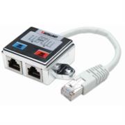 Distribuidor Intellinet RJ45 Modular 1x2 Cat5e - Vista 6