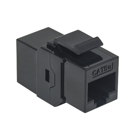 Cople intellinet keystone rj45 cat5e utp 8p8c h-h color negro
