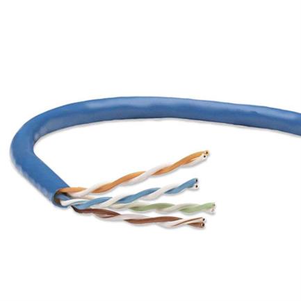 Bobina cable intellinet cat 5e cca utp 305m sólida color azul