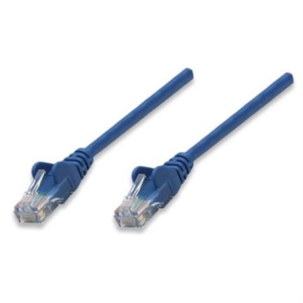 Cable red intellinet cat5e utp 0.45m color azul