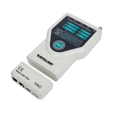 Probador de cables intellinet 5 en 1 cat5/cat6 color blanco