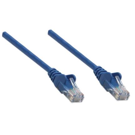 Cable intellinet red cat5e utp rj45 m-m 3m color azul