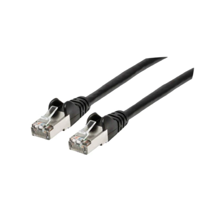 Cable intellinet red cat6a s/ftp rj45 50 micras 2.1m color negro