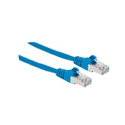 Cable intellinet red cat6a s/ftp rj45 50 micras 30cm color azul