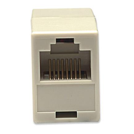 Cople intellinet rj45 cat 5e modular hembra-hembra color beige