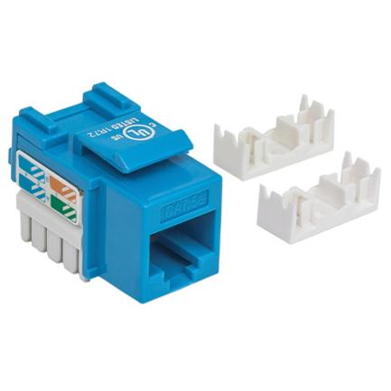 Jack intellinet cat 5e de impacto(keystone) color azul