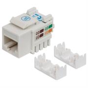 Jack intellinet cat 5e de impacto(keystone) color blanco