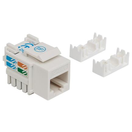 Jack intellinet cat 5e de impacto(keystone) color blanco