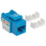 Jack intellinet cat 6 de impacto(keystone) color azul