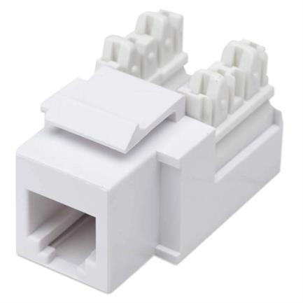 Jack intellinet rj11/rj12 de impacto color blanco
