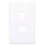 Tapa Intellinet para Caja 2 Perforaciones Color Blanco - Vista 2
