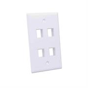 Tapa Intellinet para Caja 4 Perforaciones Color Blanco - Vista 5