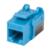 Jack Intellinet Keystone Cat6a de Impacto UTP Color Azul - Vista 4