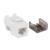Jack Intellinet Keystone Cat6a de Impacto UTP Color Blanco - Vista 7