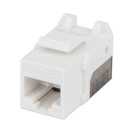 Jack intellinet keystone cat6a de impacto utp color blanco