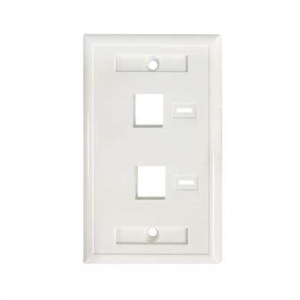 ITCCAPAB016 - Tapa Intellinet para Caja 2 Perforaciones Etiqueta Color Blanco