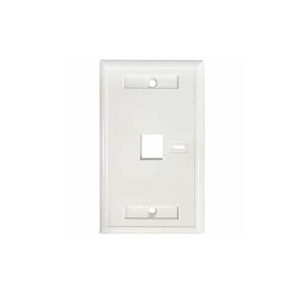 Tapa intellinet para caja 1 perforación etiqueta color blanco