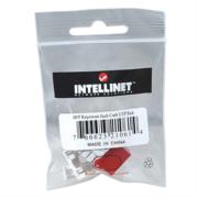 Jack Intellinet RJ45/Cat6 Keystone de Impacto UTP Color Rojo - Vista 5