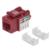 Jack Intellinet Keystone de Impacto RJ45 Cat5e Color Rojo - Vista 7