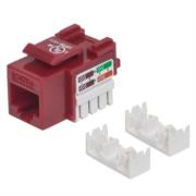 Jack Intellinet Keystone de Impacto RJ45 Cat5e Color Rojo - Vista 6