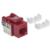 Jack Intellinet Keystone de Impacto RJ45 Cat5e Color Rojo - MAS RECIO