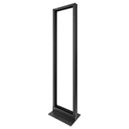 Rack intellinet de dos postes 19" 45u estándar desarmado flactpack color negro