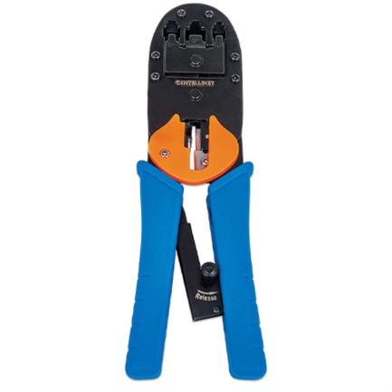 Pinza intellinet p/crimpear plug modular rj11/rj12/rj45