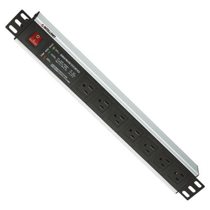 Barra pdu intellinet gab/rack 19" 1.5u supresor de picos on/off 7 contactos